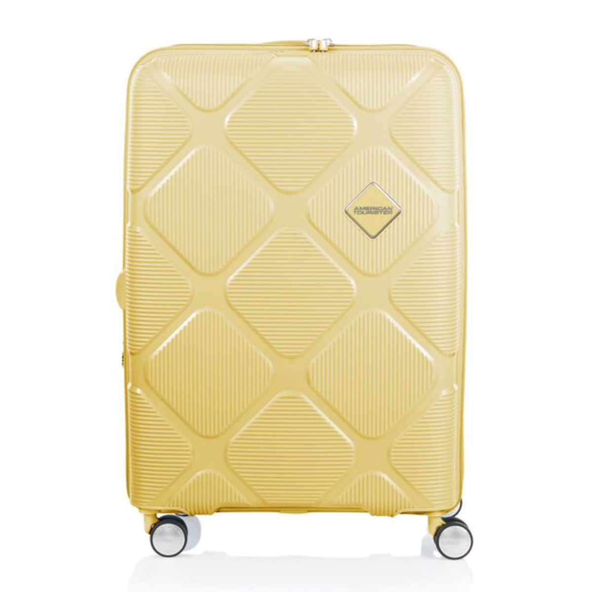 American Tourister Instagon Spinner Hard Trolley with Expander and TSA Combination Lock, 81 cm, Pastel Yellow