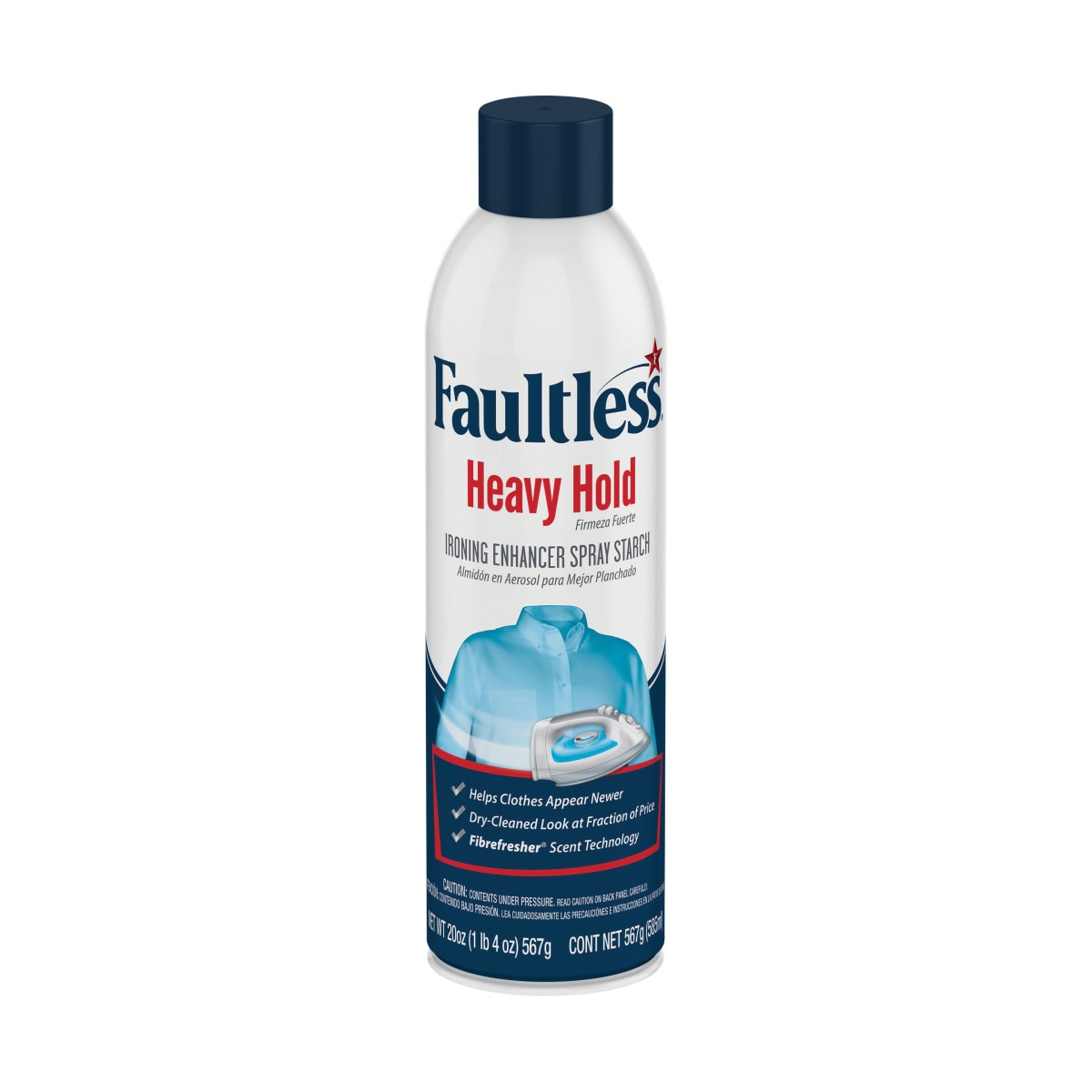 Fautless Spray Starch Heavy Hold 567g