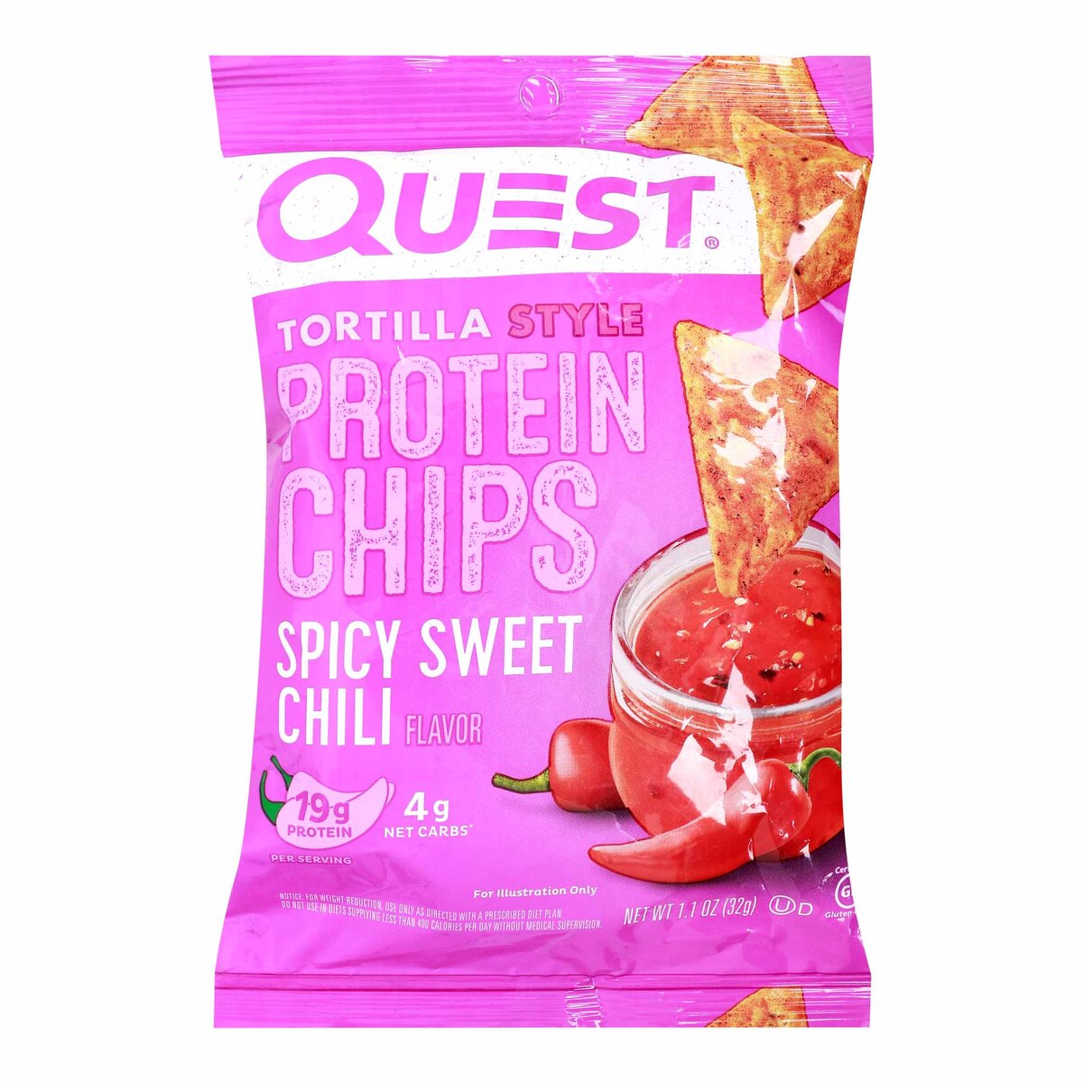 Quest Tortilla Style Protein Chips Spicy Sweet Chili 32 g