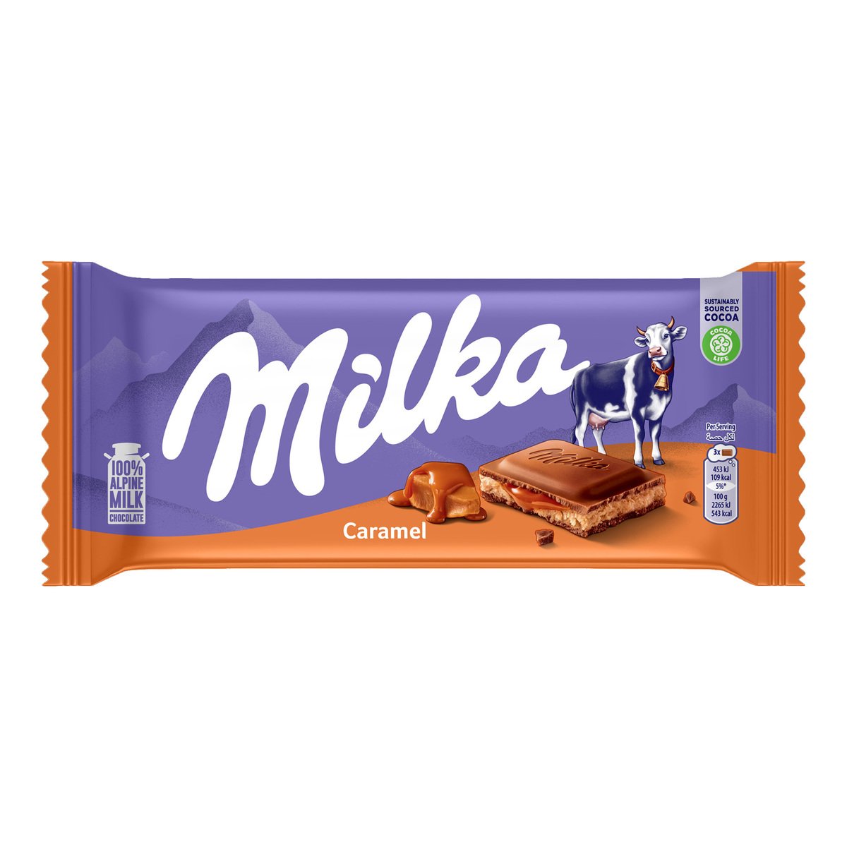 Milka Chocolate with Caramel and Milk Cream 100 g