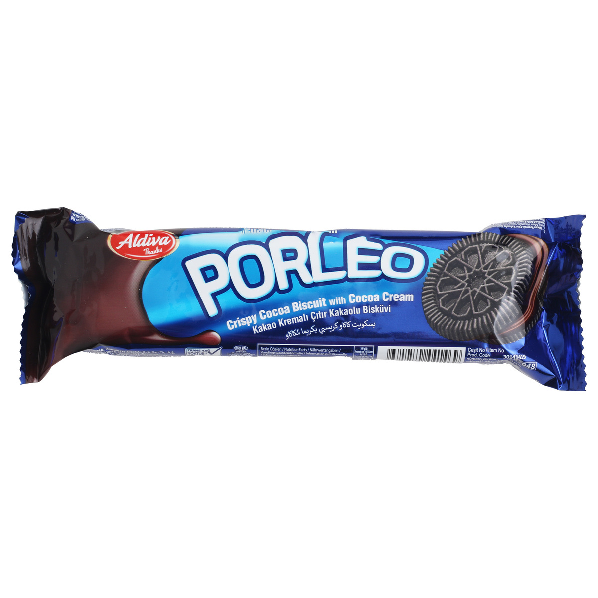 Aldiva Porleo Crispy Cocoa Biscuit With Cocoa Cream 56 g