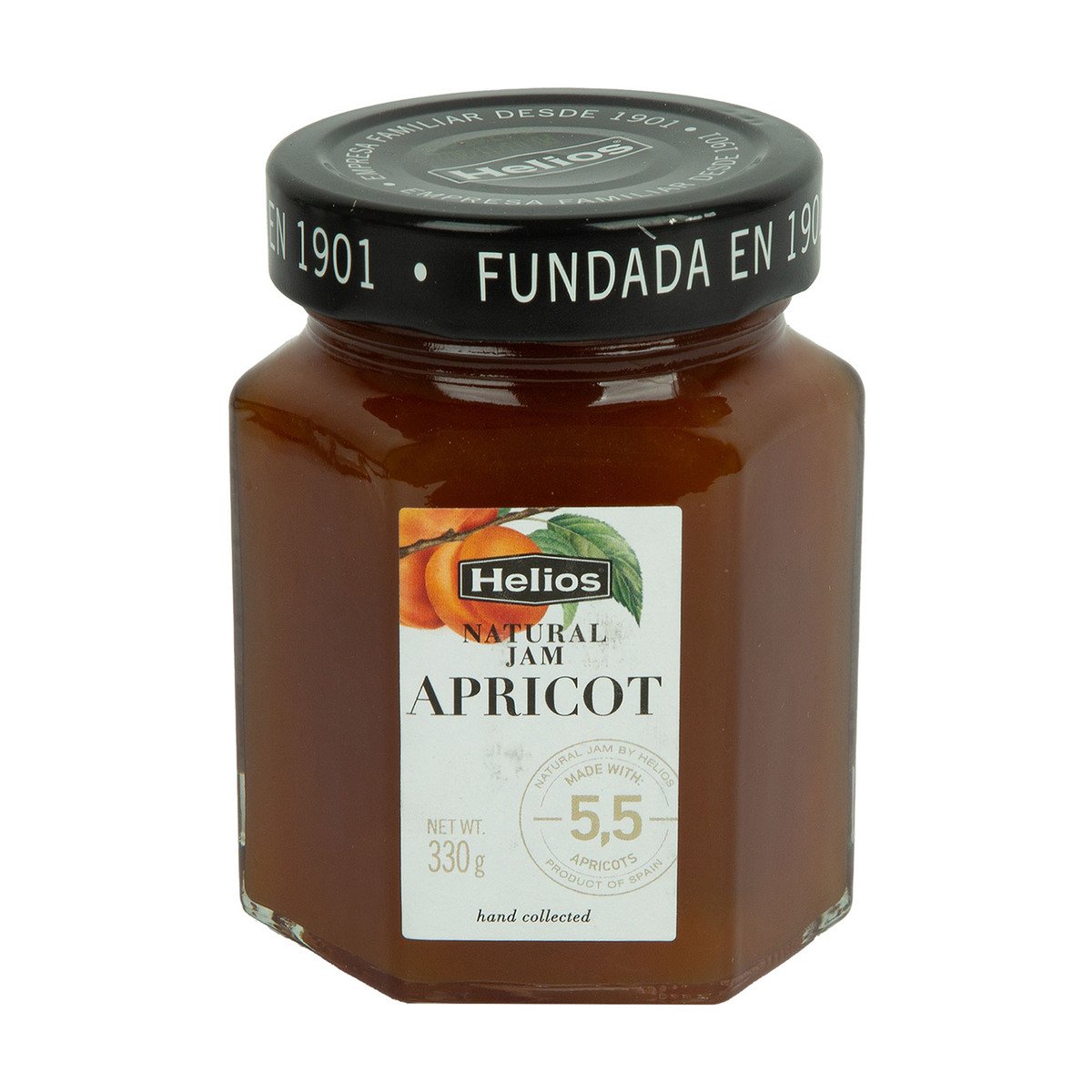 Helios Apricot Natural Jam 330 g