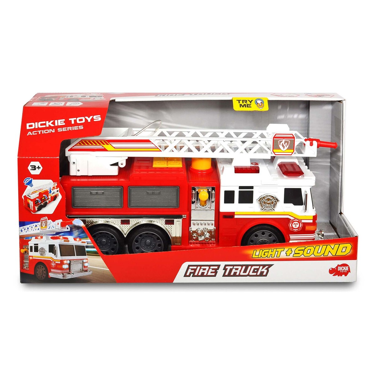 Dickie Fire Truck with Light and Sound, 203308377, Red