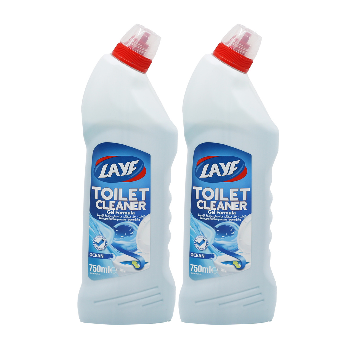 Layf Ocean Toilet Cleaner Value Pack 2 x 750 ml