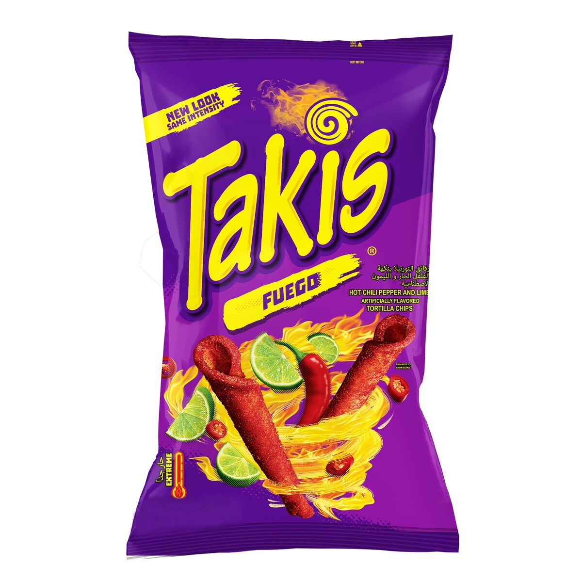 Takis Fuego Hot Chili Pepper And Lime Rolled Tortilla Chips 310 g