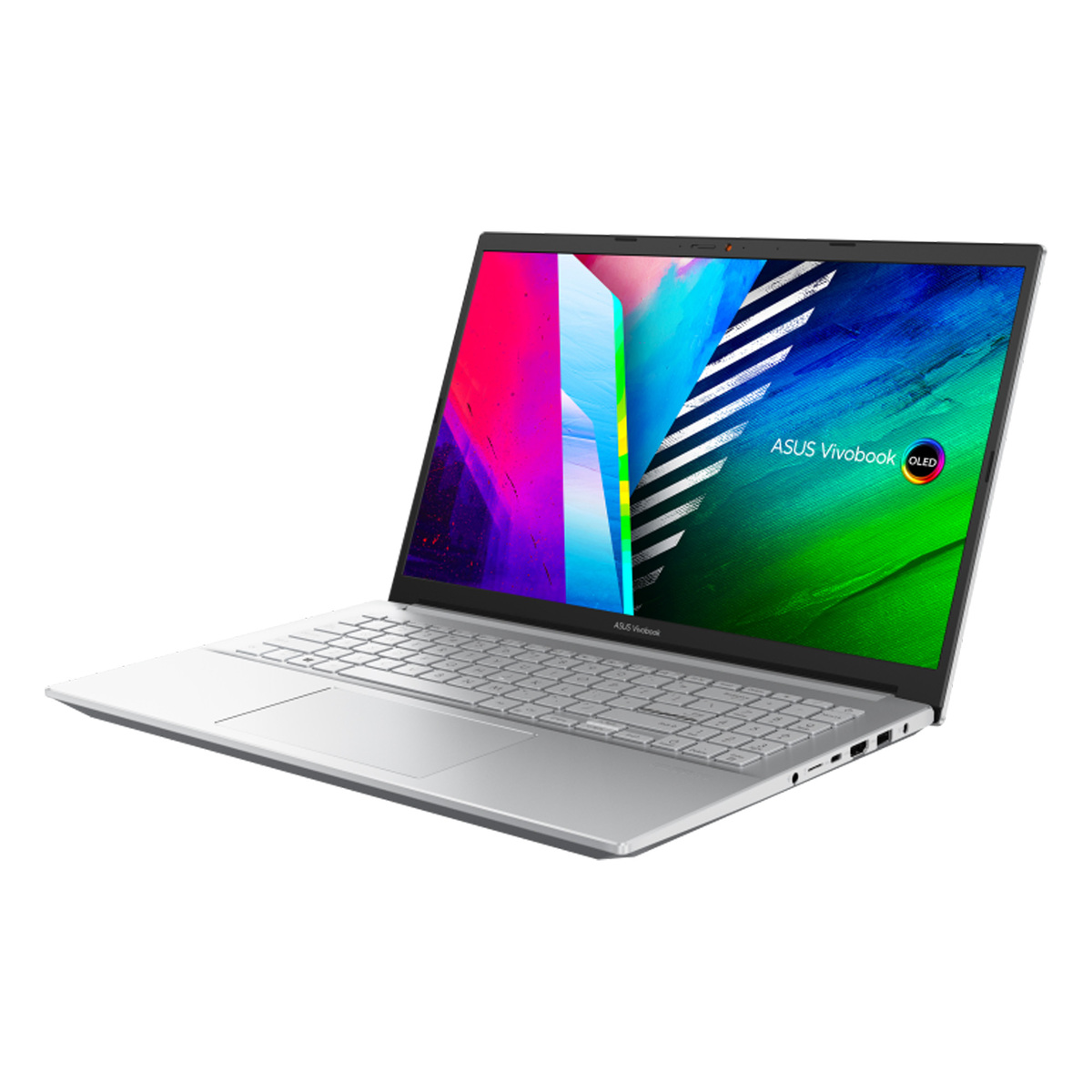 Asus 15.6 inches Vivobook Pro 15 OLED Laptop, AMD Ryzen 5 5600H Mobile Processor, 8 GB RAM, 512 GB Storage, Windows 11 Home, Silver, M3500QC-OLED1R5W