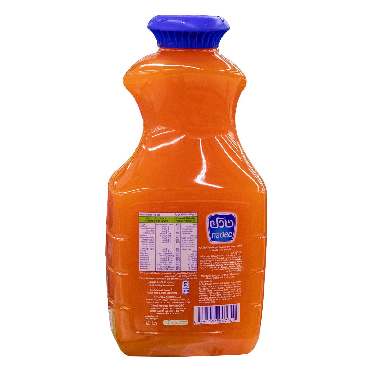 Nadec No Added Sugar Mixed Fruit Juice 1.5 Litres