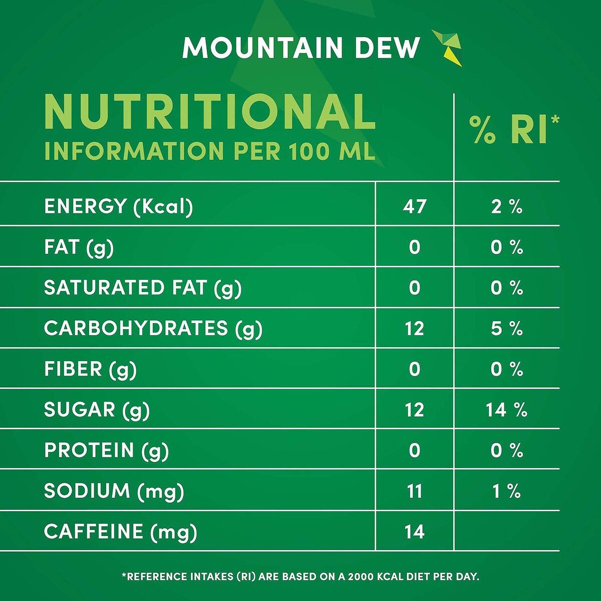 Mountain Dew Carbonated Soft Drink Glass Bottle 6 x 250 ml