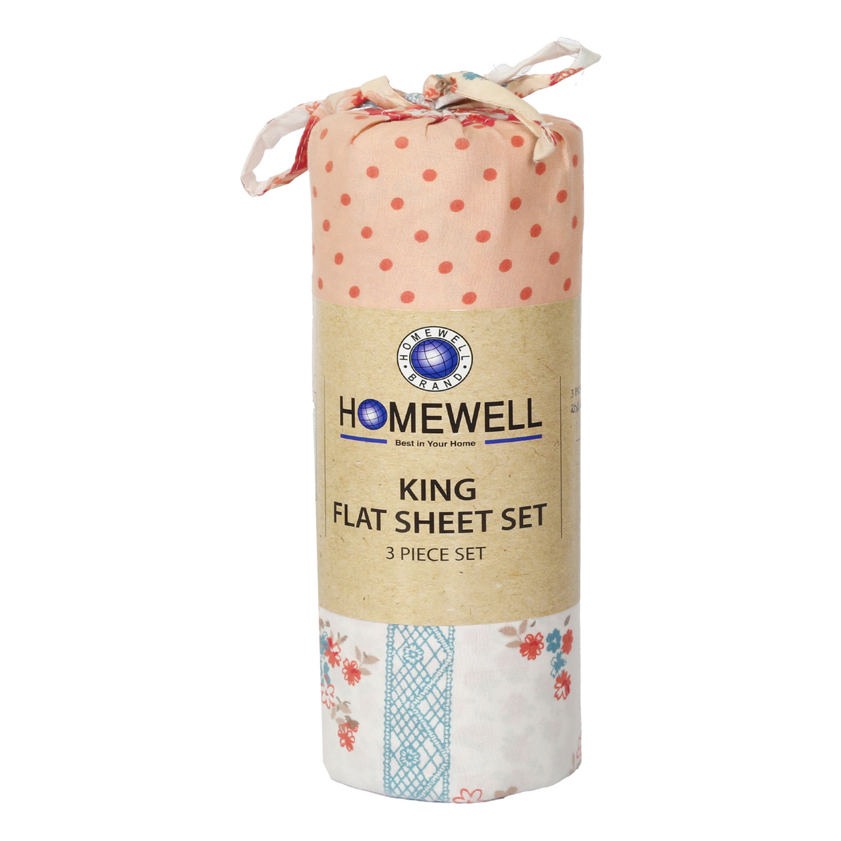 Homewell Bed Sheet 3pcs Set 240 x 260cm Microfiber Assorted