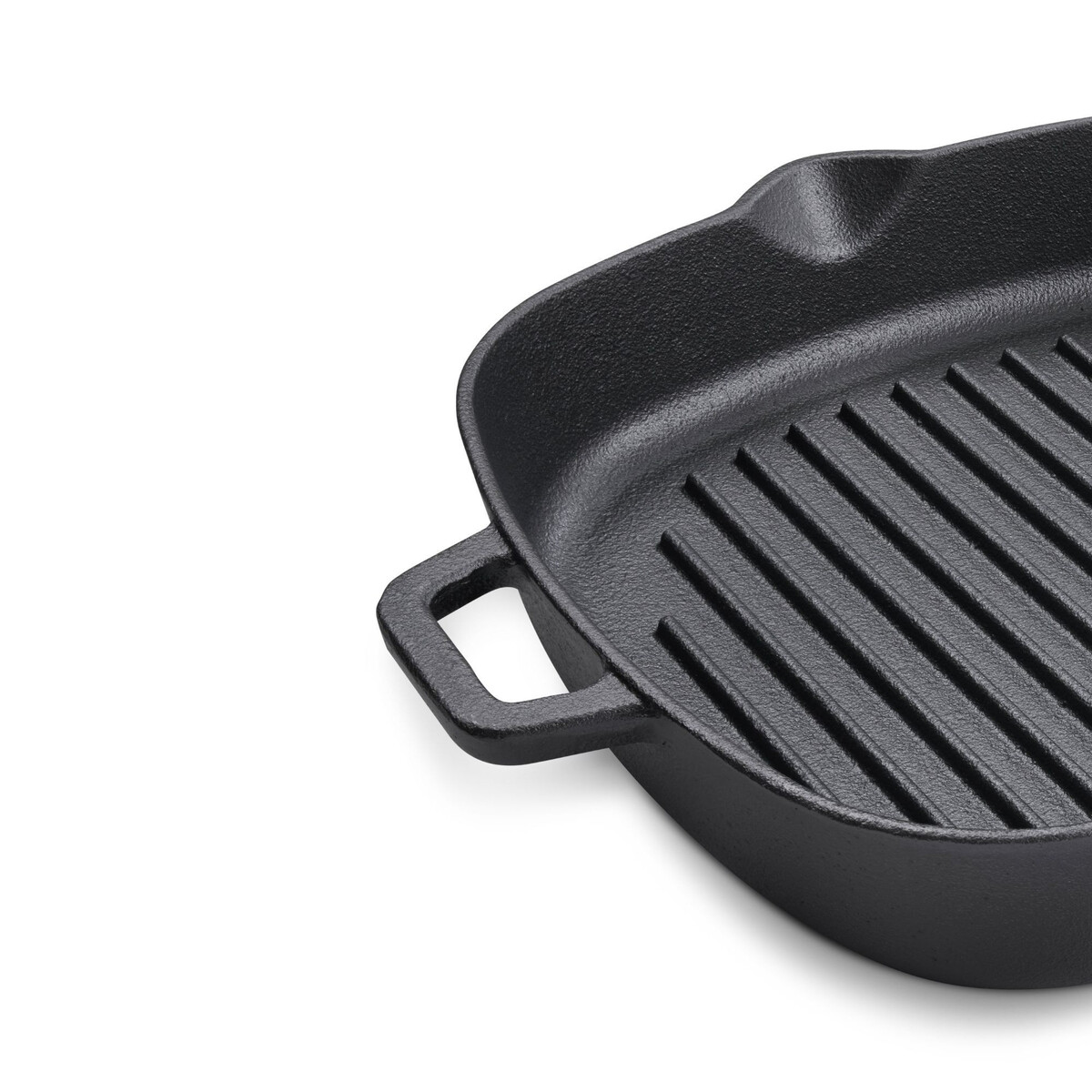 Prestige Pre Seasoned Cast Iron Grill Pan 24 Cm Black PR48886