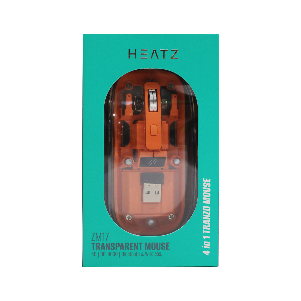 Heatz Wireless Transparent Mouse ZM17 Assorted