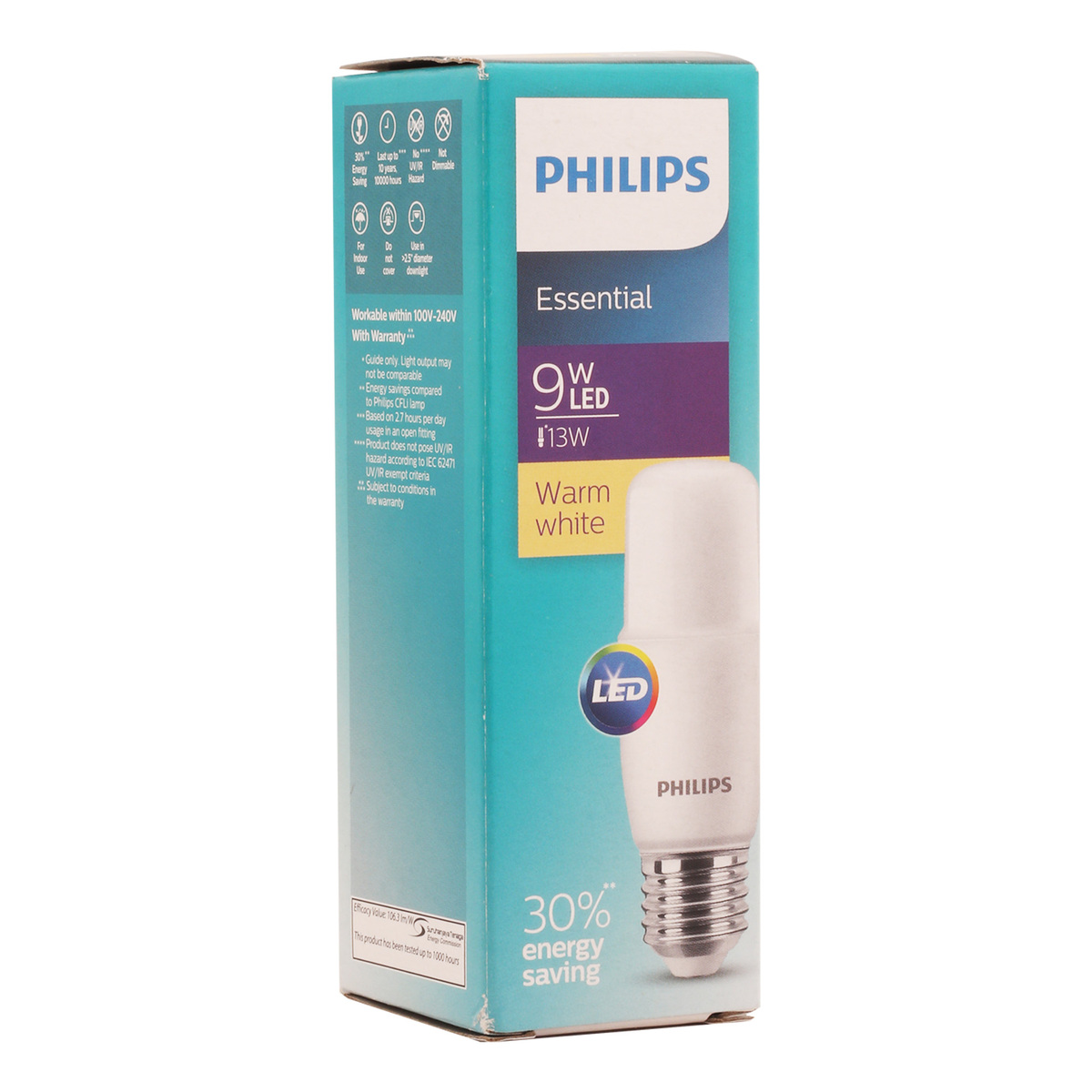 Philips Stick LED Bulb 9W E27 Warm White
