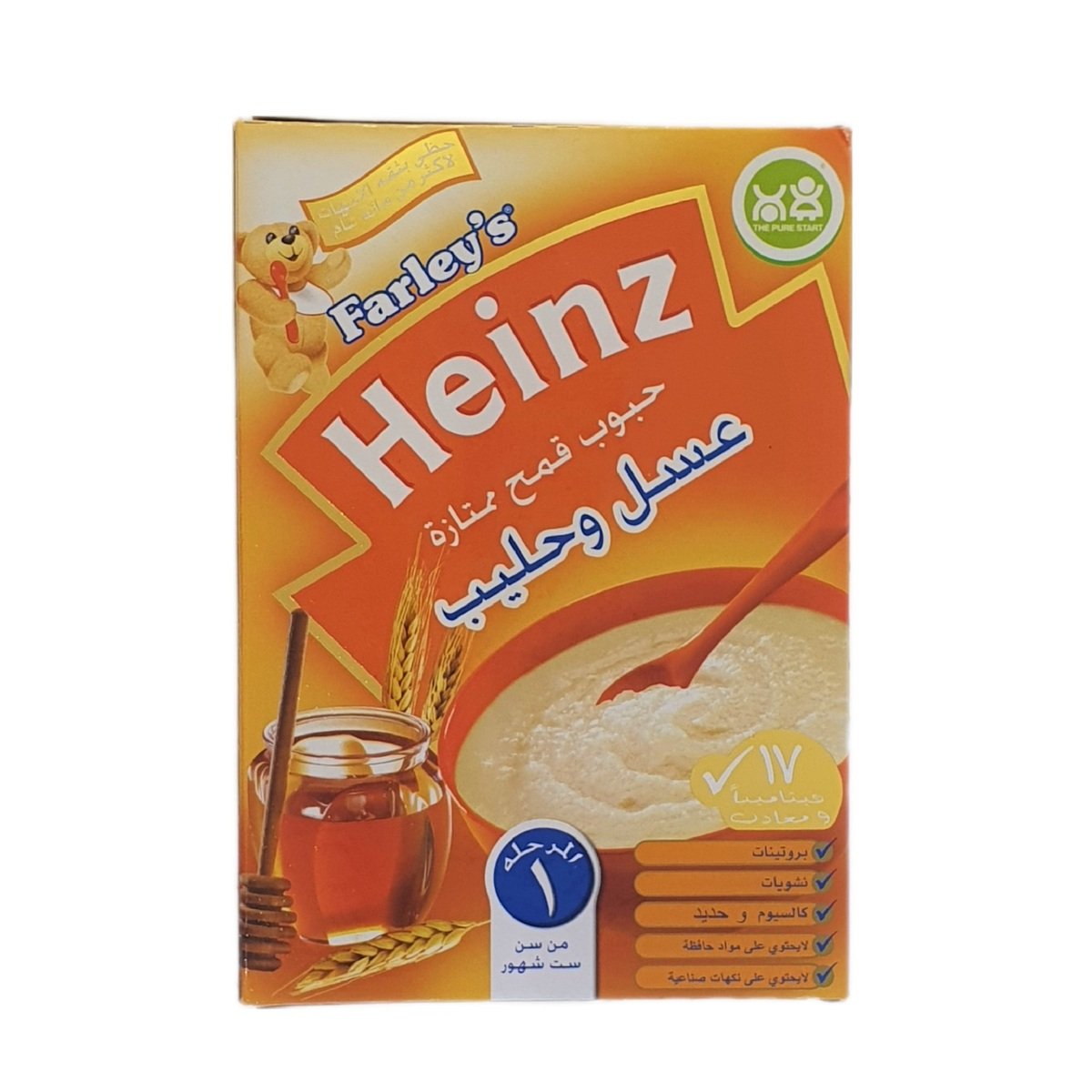 Heinz Farley's Stage 1 Honey & Milk Wheat Cereal 250 g