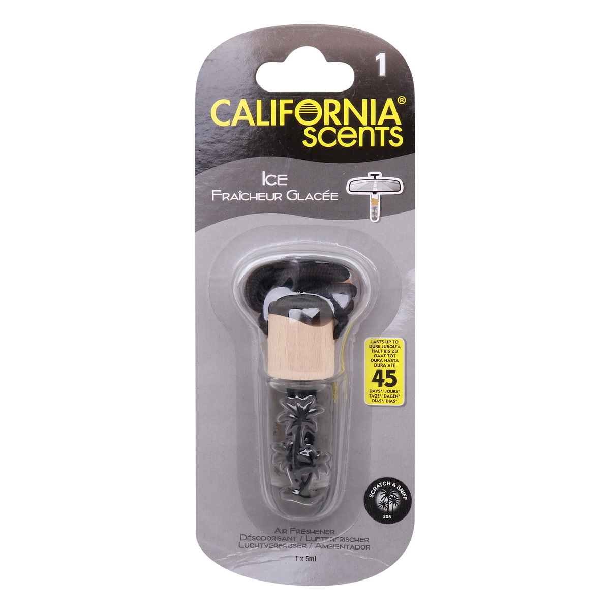 California Scents Car Air Freshner Ice Fraicheur Glacee 1 pc