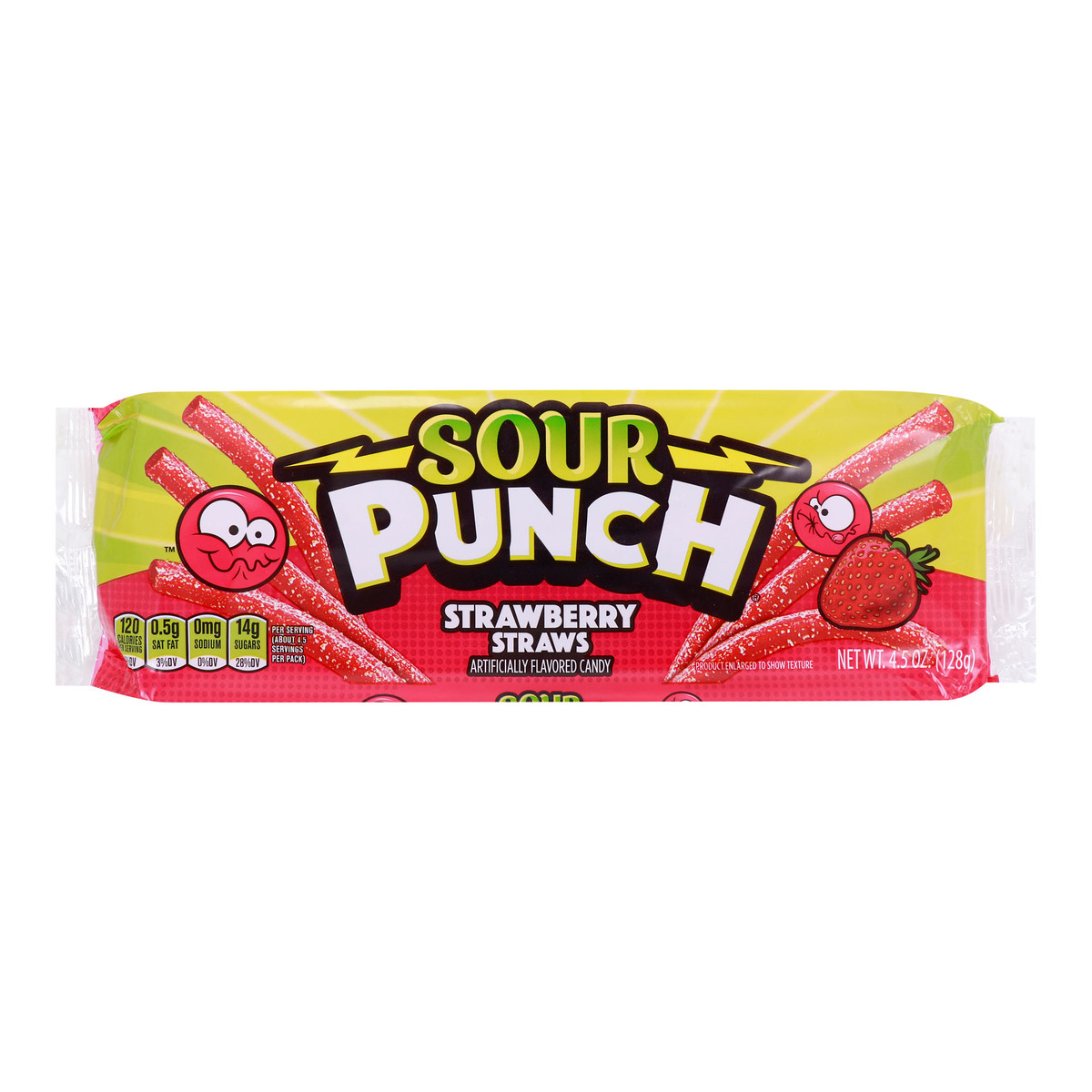 Sour Punch Strawberry Straws 128 g