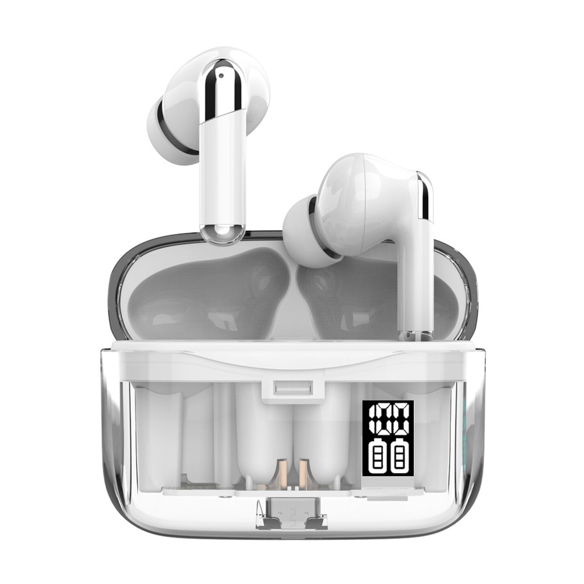 Trands Glassy Series Transparent Wireless Earbuds-TWS-T1