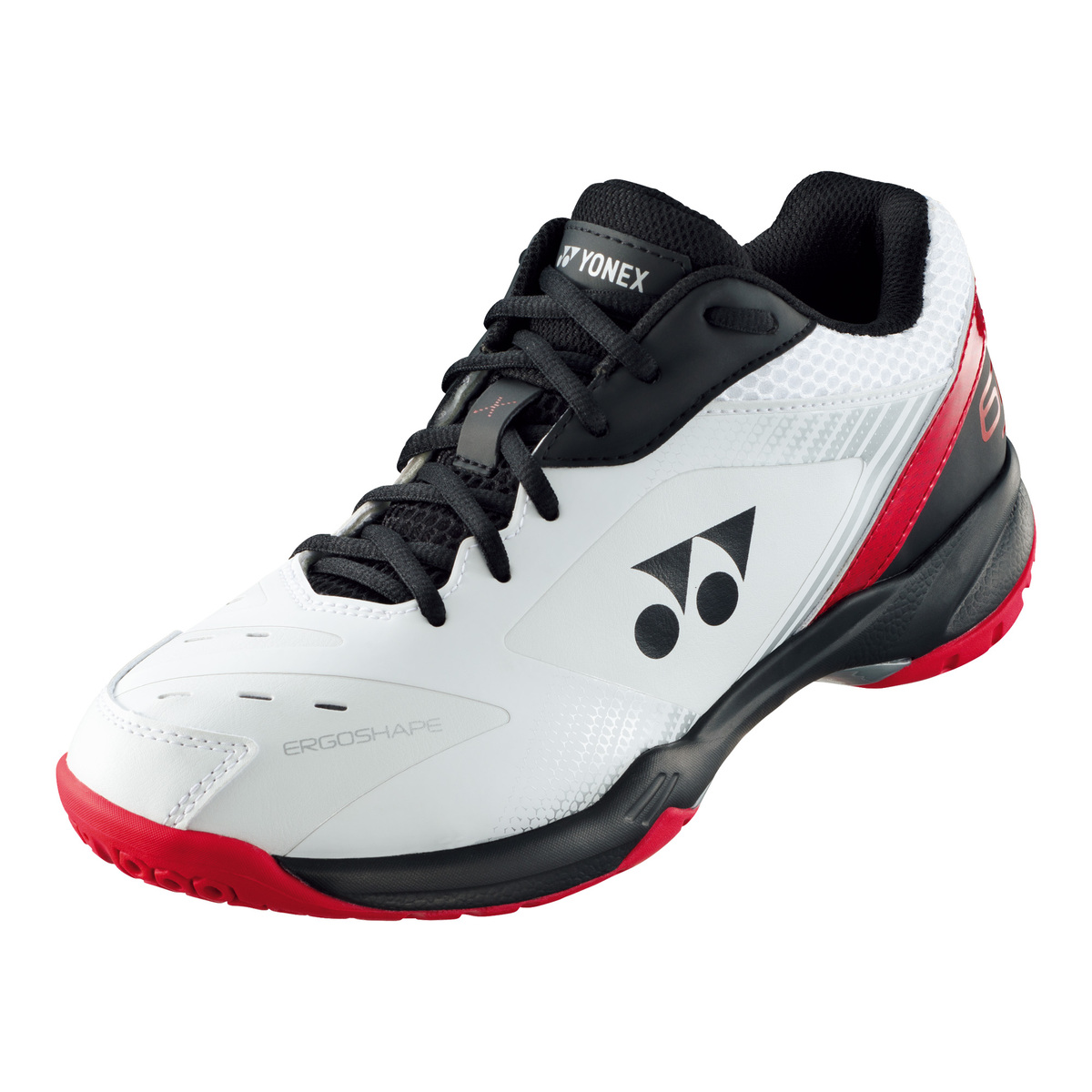 Yonex Power Cushion 65 X Mens Badminton Shoes, SHB65X3EX, White/Red, 40 EU