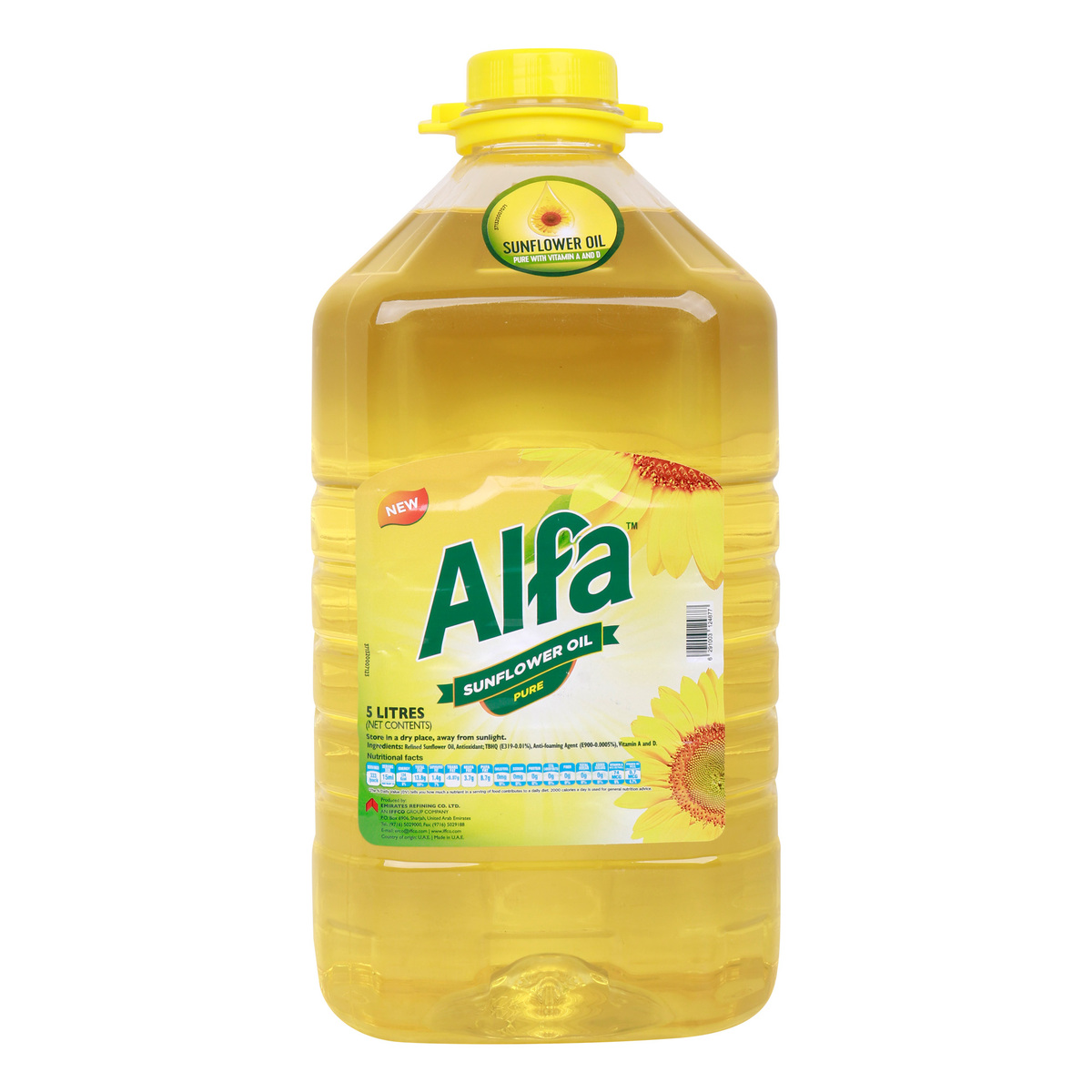 Alfa Pure Sunflower Oil 5 Litres