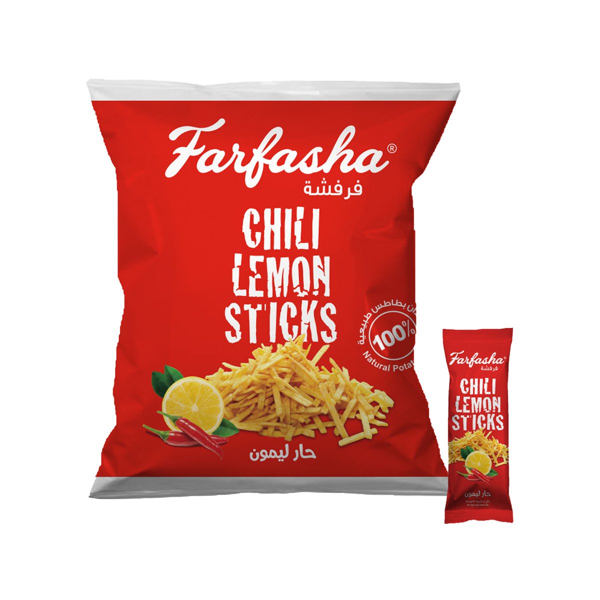 Deemah Farfasha Chilli & Lemon Potato Sticks 15 g