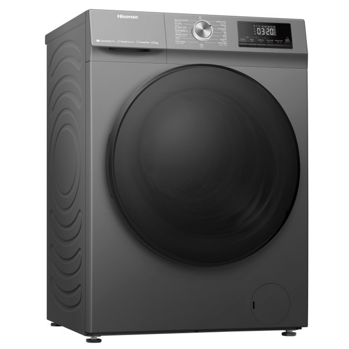 Hisense Front Load Washer and Dryer, 10/6 kg, 1400 RPM, Titanium Silver, WDQA1014VJMWT