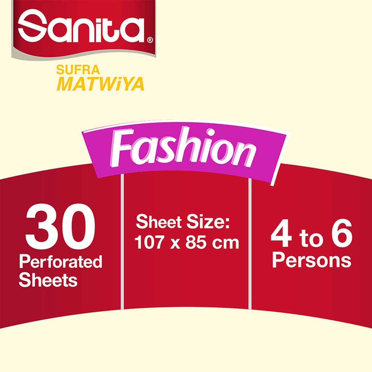 Sanita Sufra Matwiya Fashion Table Covers Size 107 x 85cm 30 pcs