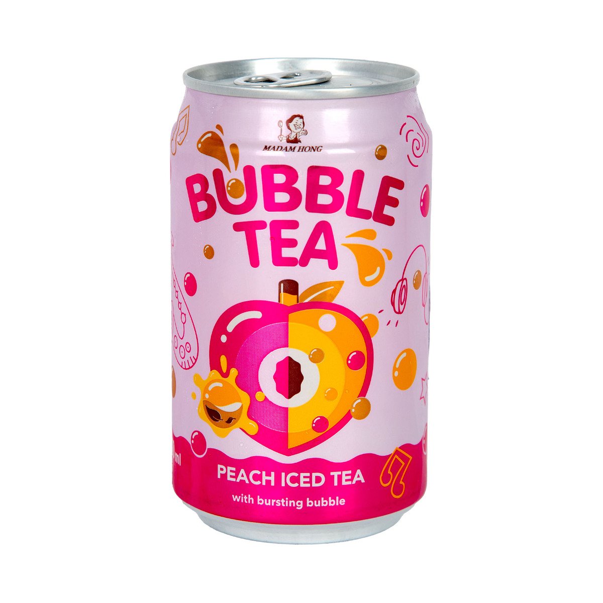 Madam Hong Bubble Tea Peach Iced Tea 320 ml Online at Best Price | Ice ...