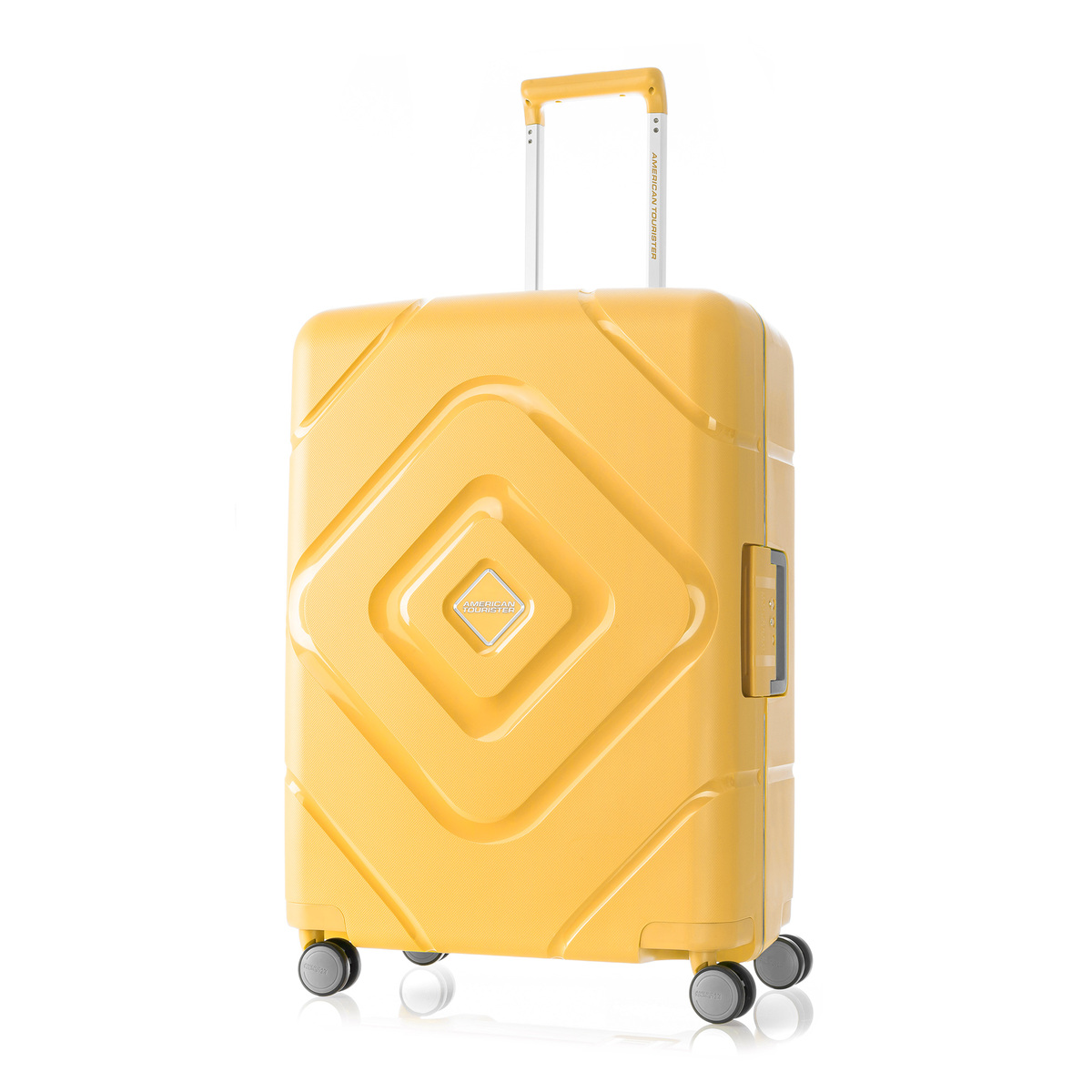 American Tourister Trigard 4Wheel Hard Trolley 66cm Yellow