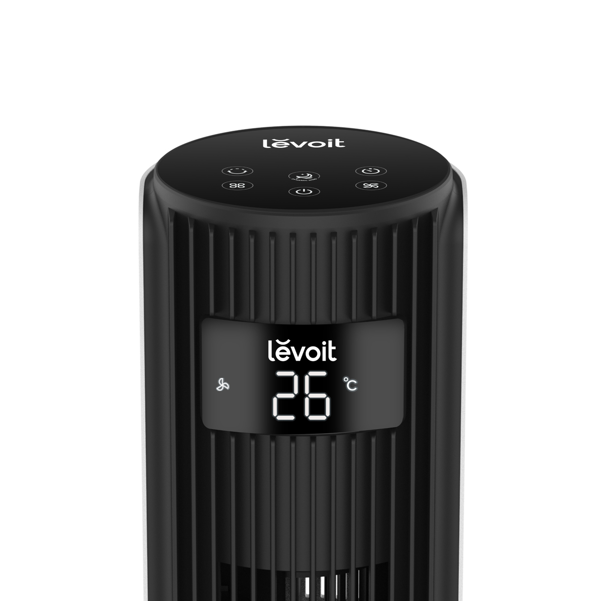 Levoit Tower Fan, 4 Speed Settings, White & Black, LTF-F422-WUK