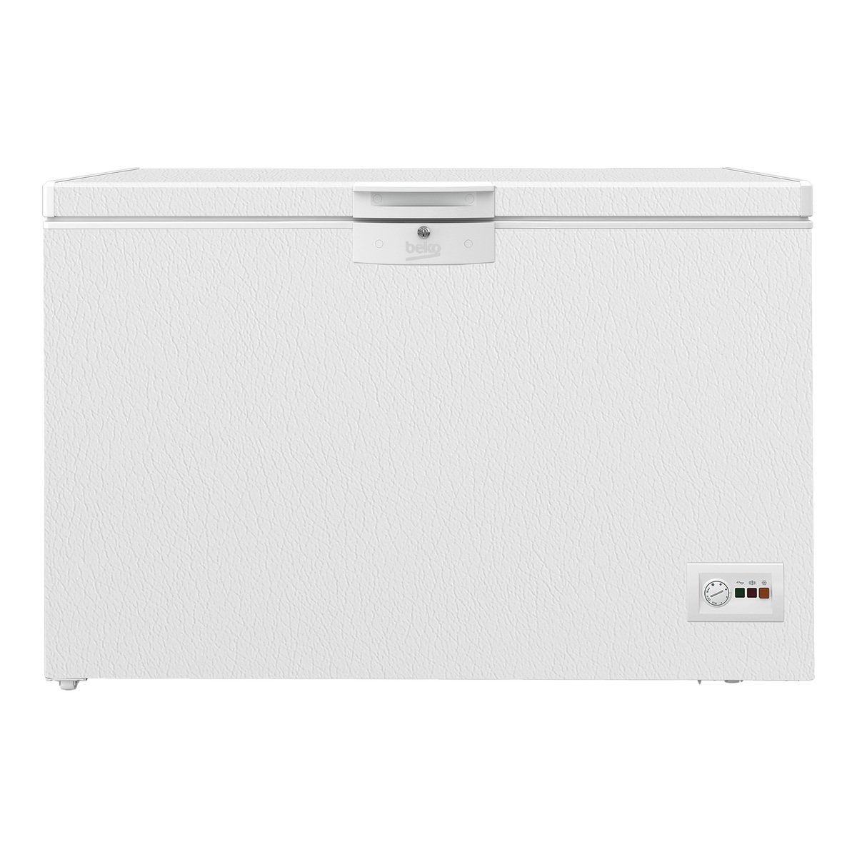 Beko Chest Freezer, 400L Gross Capacity, Patterned White Leather , C400-HC-GCC