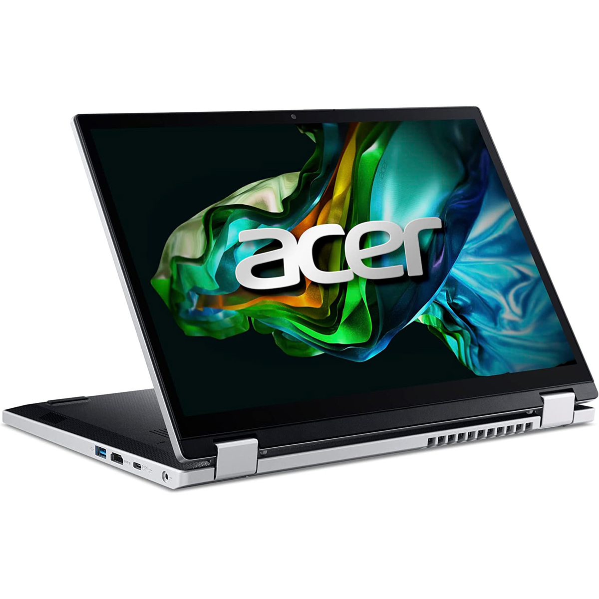 Acer 14 inches Aspire 3 Spin Convertible Notebook, Windows 11 Home, WUXG Touch Display, Celeron N100, 4 GB RAM, 128 GB Storage, Silver, A3SP14-31PT-C94L
