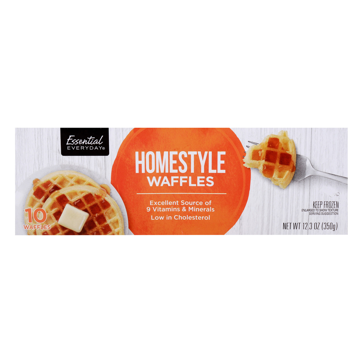 Essential Everyday Homestyle Waffles 10pcs 12.3 oz (350 g)