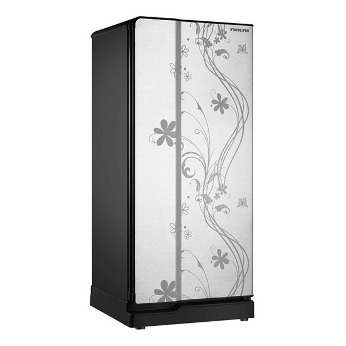 Nikai Single Door Refrigerator, 160 L, Floral Silver, NRF220DSF