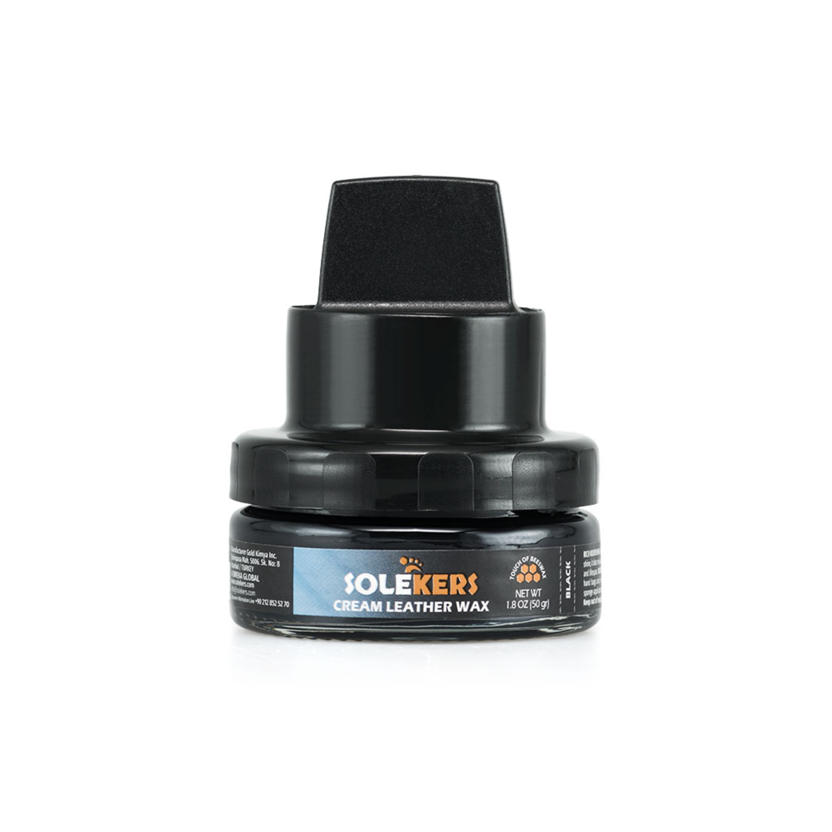 Solekers Cream Leather Wax Black 50 ml