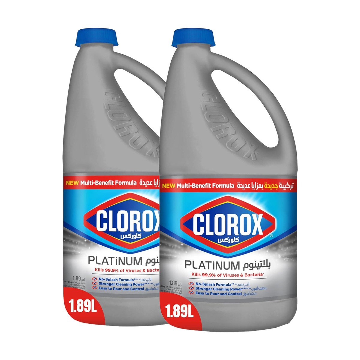 Clorox Platinum Bleach Original 2 x 1.89 Litres