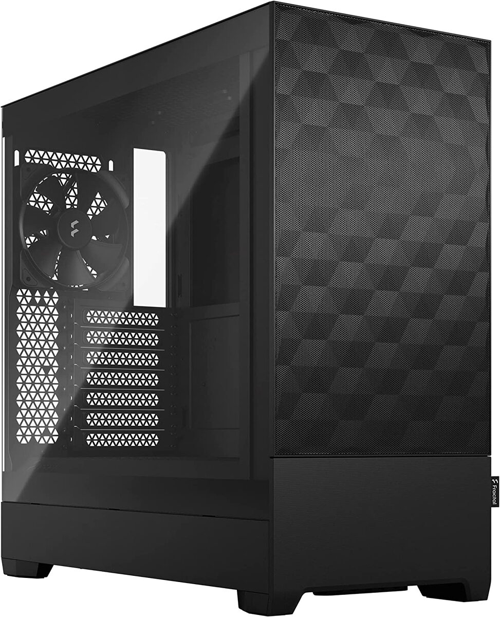 Fractal Design Pop Air Black Computer Case Tg Clear Tint Tempered Glass