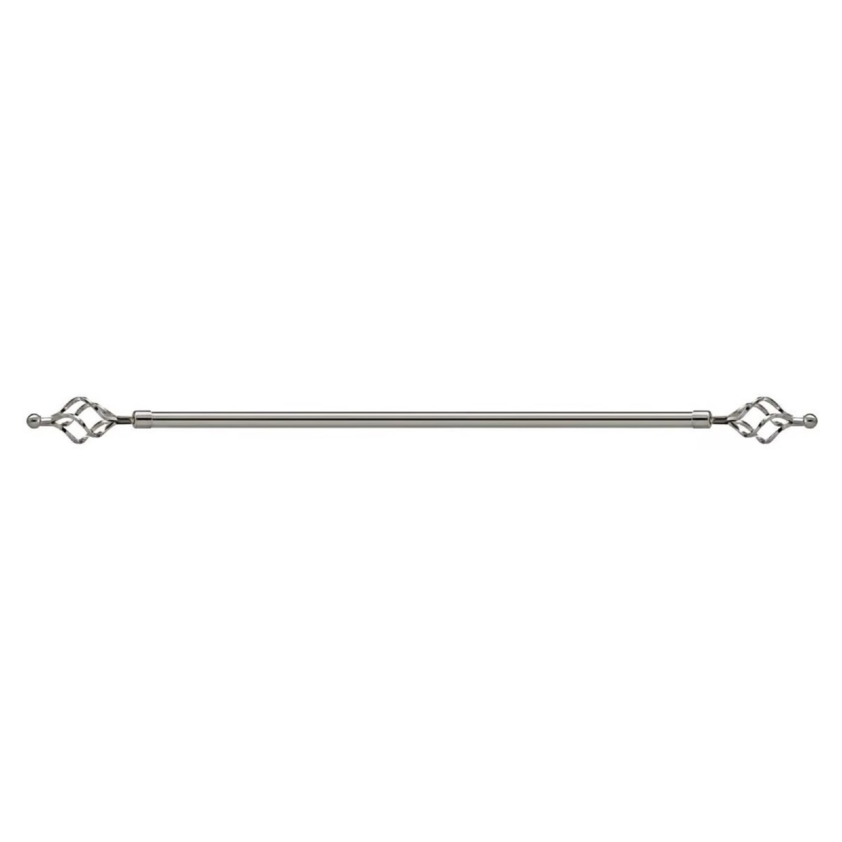 Maple Leaf Extension Curtain Rod 300cm Silver