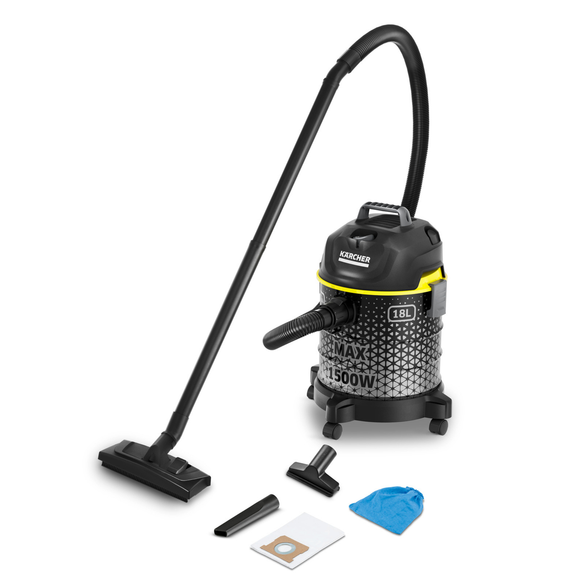 Karcher Dry Vacuum Cleaner, 1500W, 18L Capacity, DVAC 1500