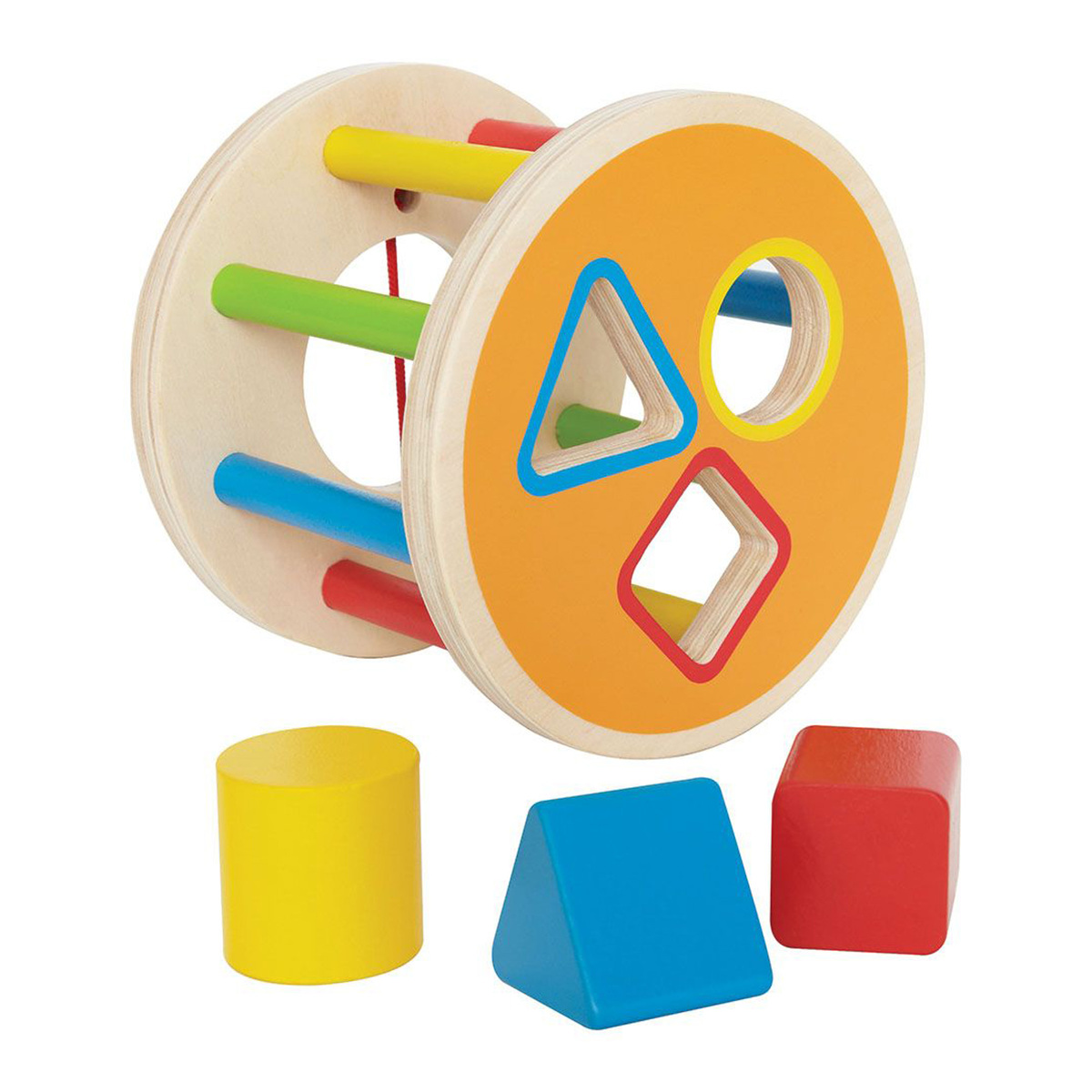 Hape 1-2-3 Shape Sorter Set for Kids, E0500