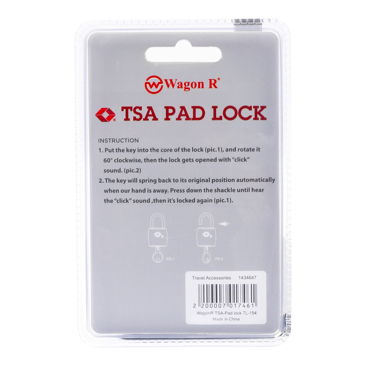 Wagon R TSA Pad Lock TL-154