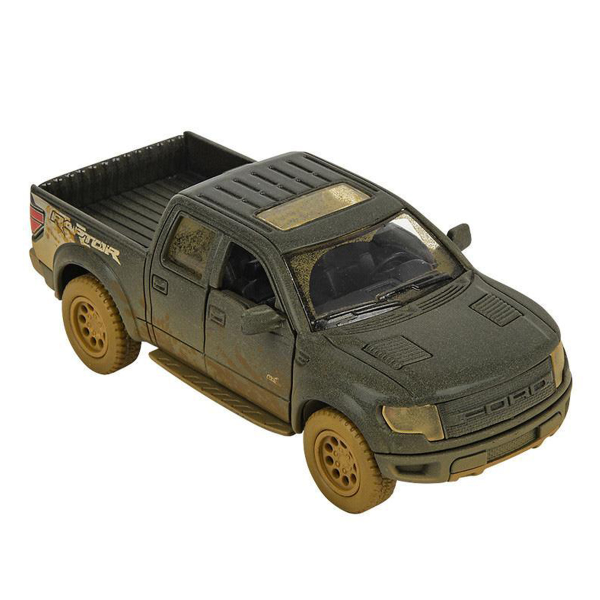 Kinsmart Ford F-150 SVT Raptor SuperCrew (Muddy) Die Cast Car, Scale 1:46 , Assorted 1 pc, KT5365DY