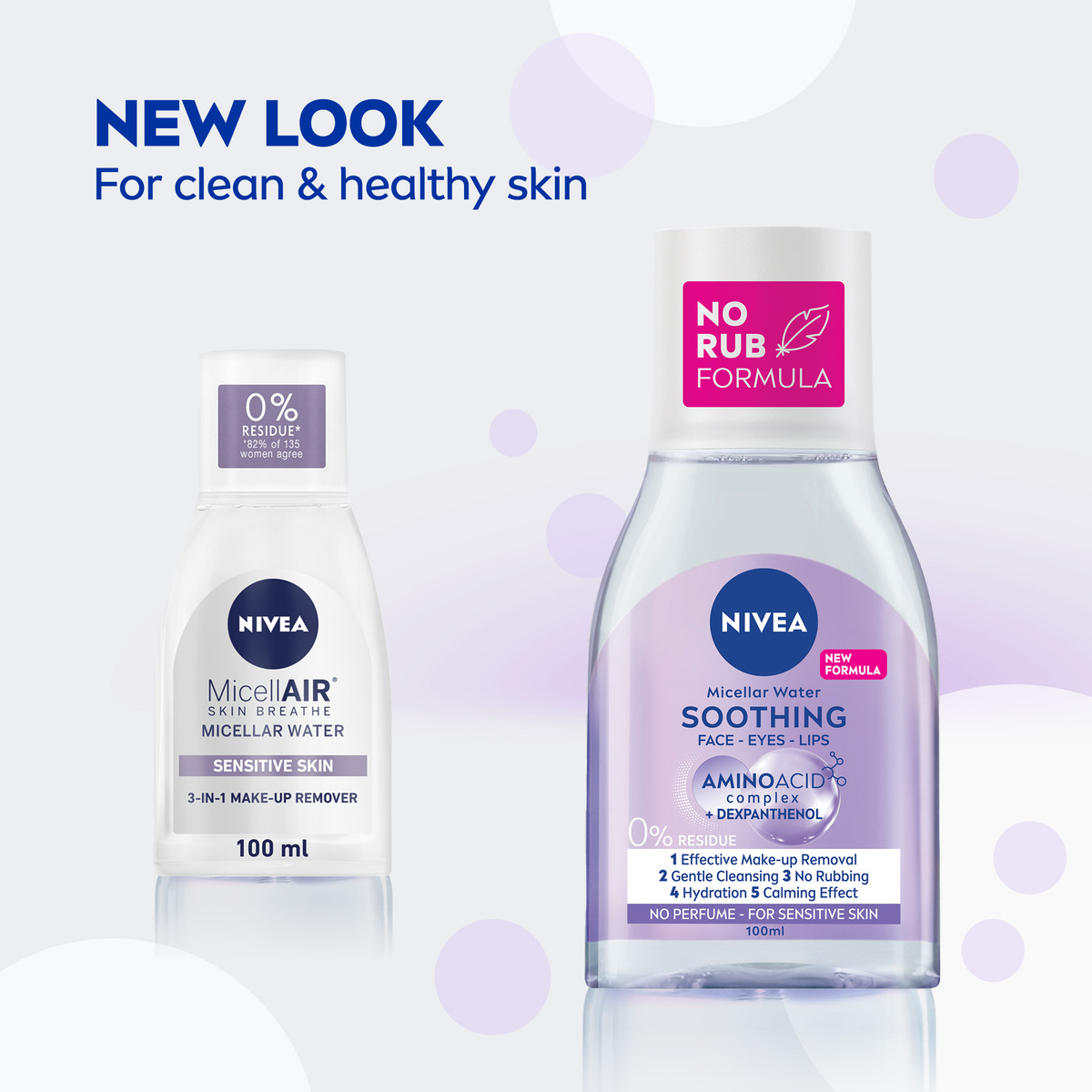 Nivea Micellar Water Soothing Makeup Remover 100 ml