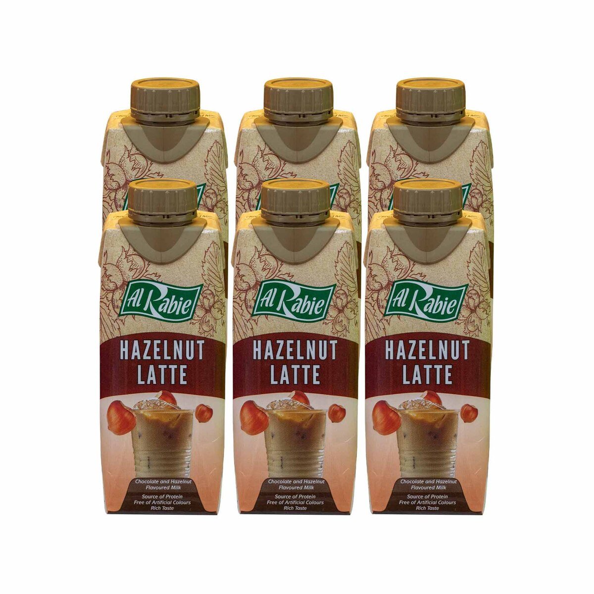 Al Rabie Chocolate Hazelnut Latte 6 x 250 ml