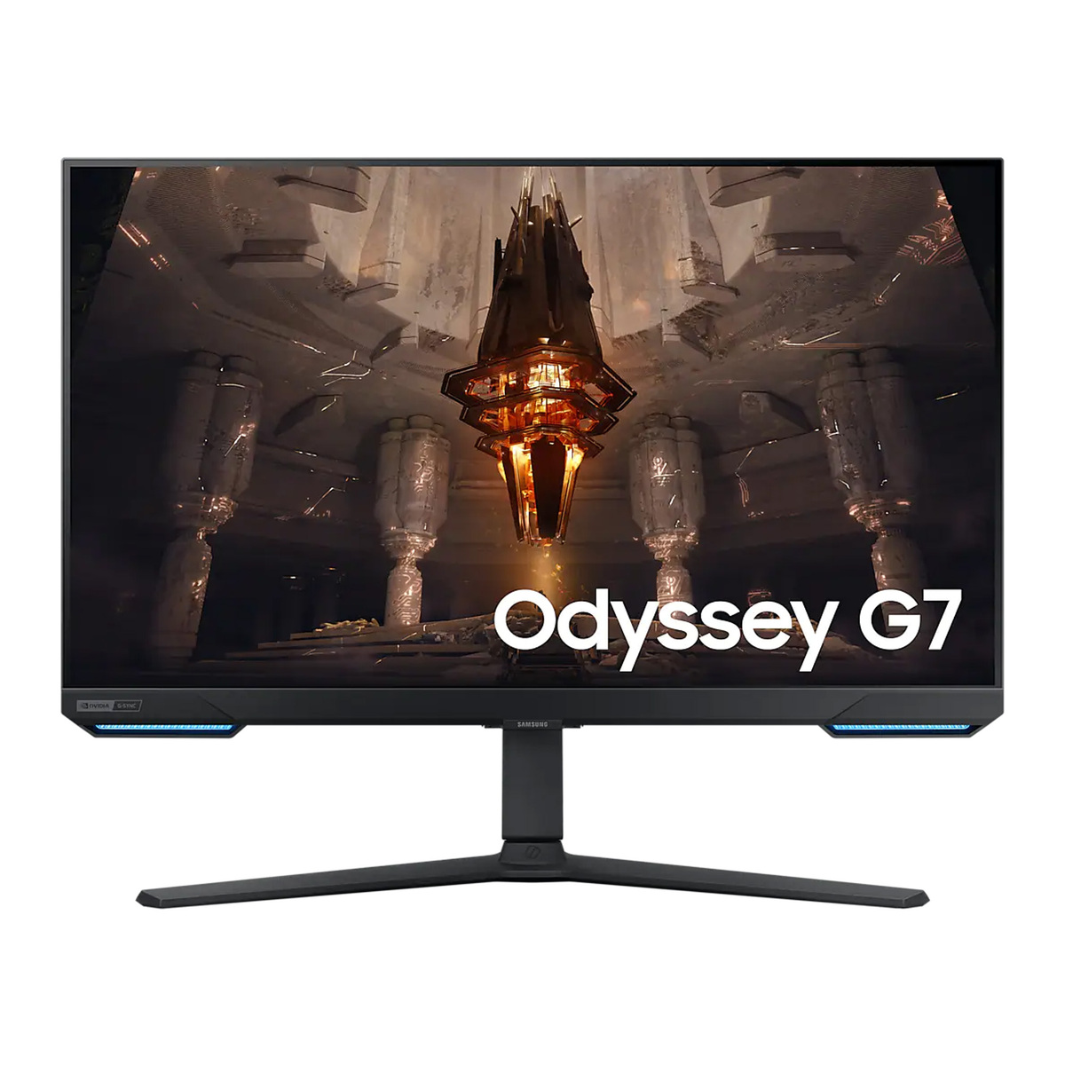 Samsung 32 inches Odyssey G7 UHD Gaming Monitor with 144 Hz Refresh Rate, Black, LS32BG702EMXUE