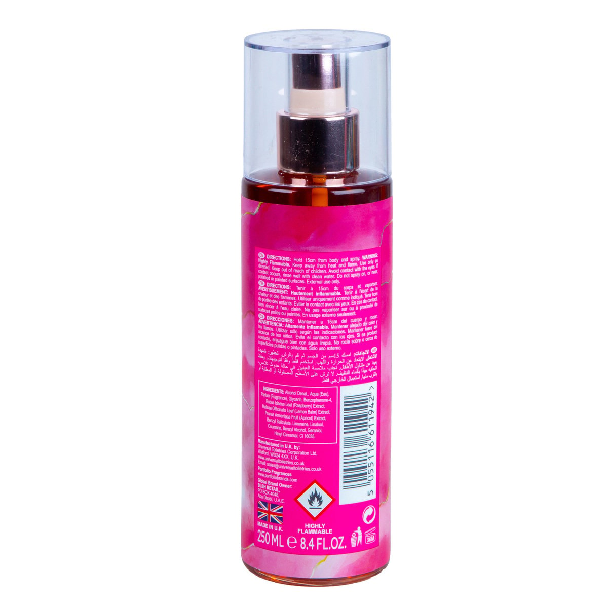 Portfolio Rose Girl Luxury Fragrance Mist For Women 250ml