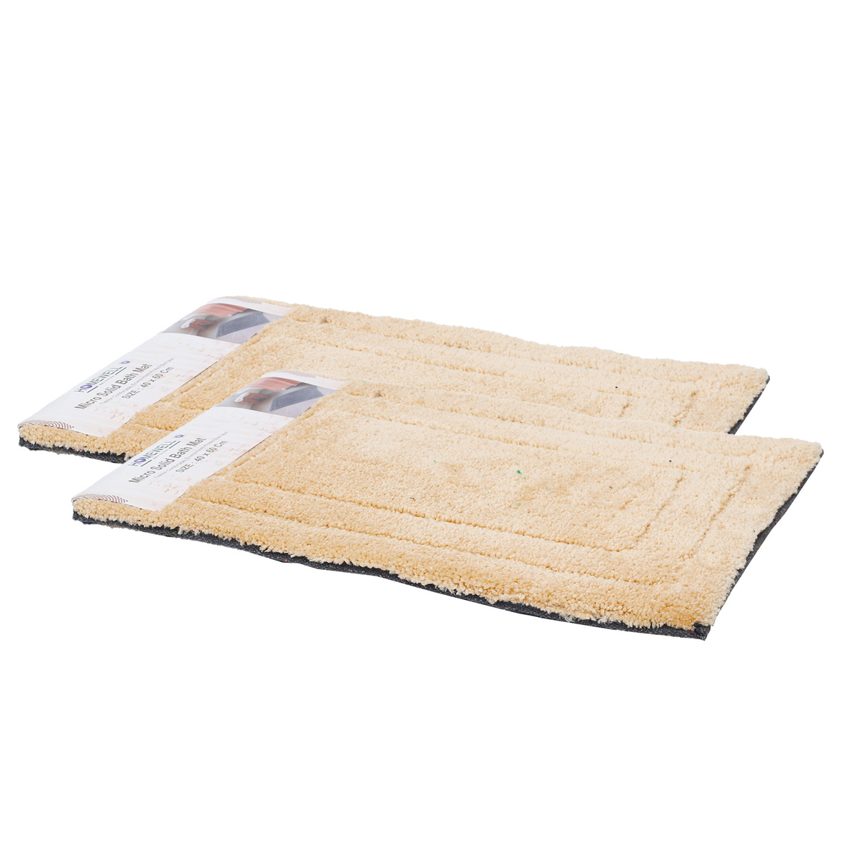 Homewell Bath Mat Microfibre 40 x 60cm 2pcs 1789 Assorted