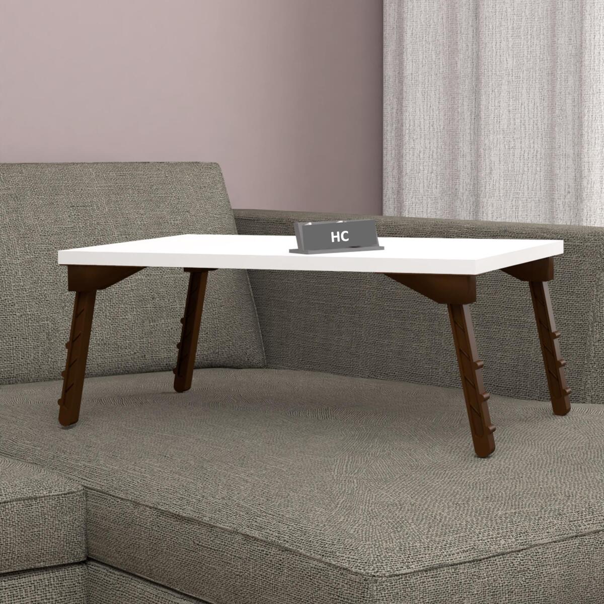 Home Canvas Luna Laptop Computer Table White BF00207