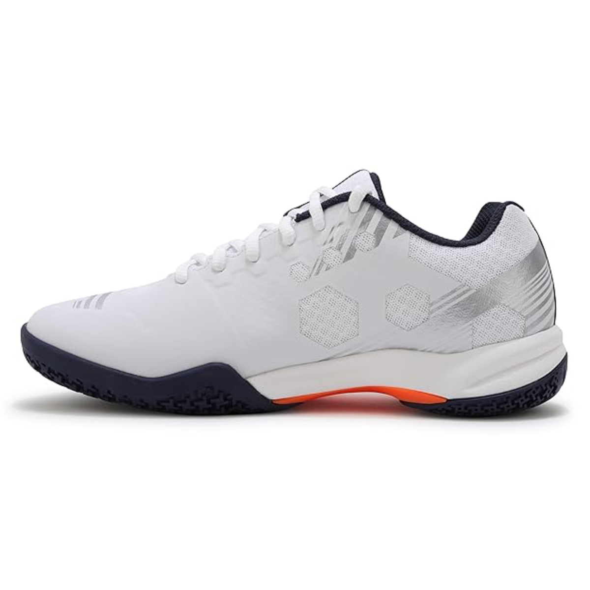 Yonex Power Cushion Strider Beat Badminton Shoes, SHBSB1EX, White/Orange, 45