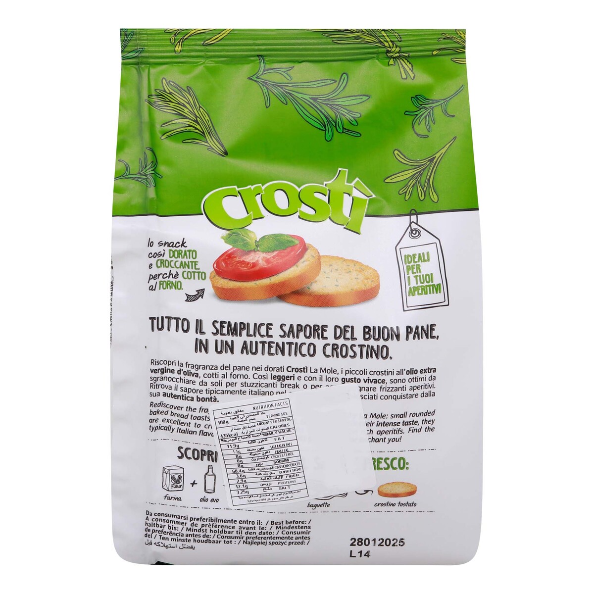 La Mole Crosti Rusk Rosmarino 100 g