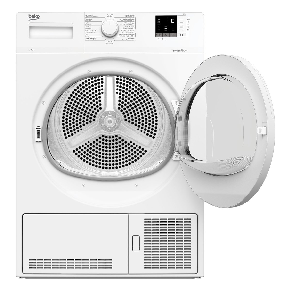 Beko Condenser Tumble Dryer, 7 kg ,White, DC7W