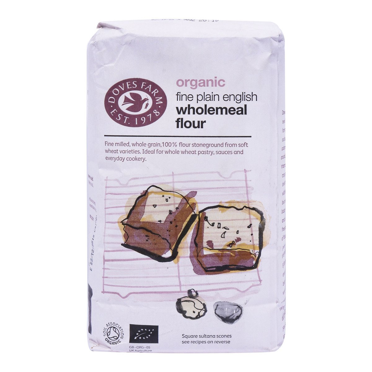 Doves Farm Organic Whole Meal Flour 1.5 kg